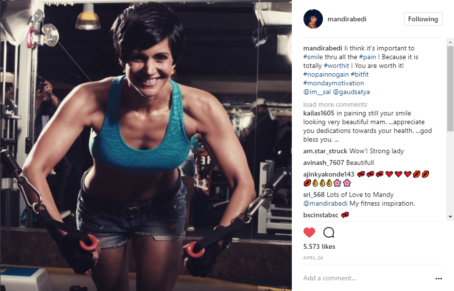 Indian female bodybuilder on Instagram and top fitness influencer in India