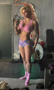 Bani J, a popular fitness and wellness female icon renowned for her workout routines and charismatic personality.